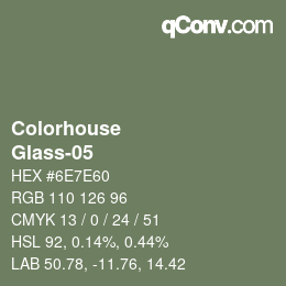 カラーコード: Colorhouse - Glass-05 | qconv.com