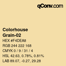 Farbcode: Colorhouse - Grain-02 | qconv.com