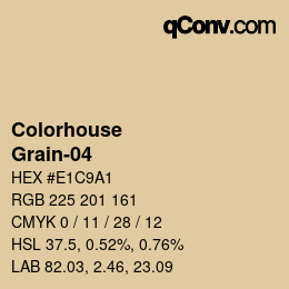颜色代码: Colorhouse - Grain-04 | qconv.com