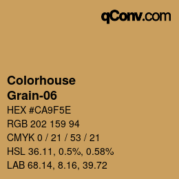 カラーコード: Colorhouse - Grain-06 | qconv.com