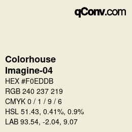 颜色代码: Colorhouse - Imagine-04 | qconv.com