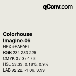 カラーコード: Colorhouse - Imagine-06 | qconv.com