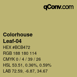 颜色代码: Colorhouse - Leaf-04 | qconv.com