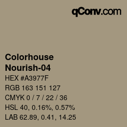 Farbcode: Colorhouse - Nourish-04 | qconv.com