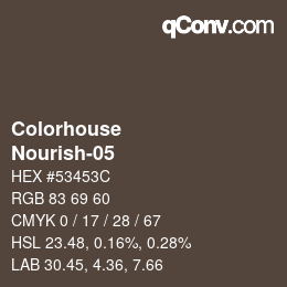 Color code: Colorhouse - Nourish-05 | qconv.com