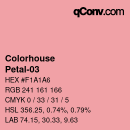 カラーコード: Colorhouse - Petal-03 | qconv.com