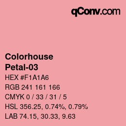 カラーコード: Colorhouse - Petal-03 | qconv.com