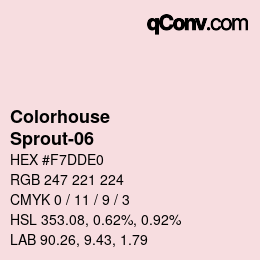 Code couleur: Colorhouse - Sprout-06 | qconv.com