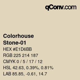 Farbcode: Colorhouse - Stone-01 | qconv.com