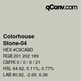 Farbcode: Colorhouse - Stone-04 | qconv.com