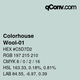 カラーコード: Colorhouse - Wool-01 | qconv.com