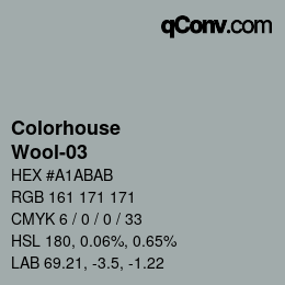 Color code: Colorhouse - Wool-03 | qconv.com