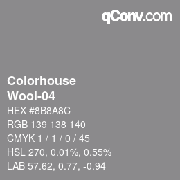 Código de color: Colorhouse - Wool-04 | qconv.com