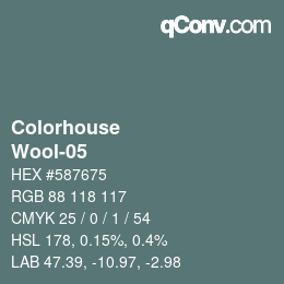 Farbcode: Colorhouse - Wool-05 | qconv.com