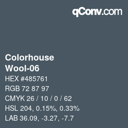 Farbcode: Colorhouse - Wool-06 | qconv.com