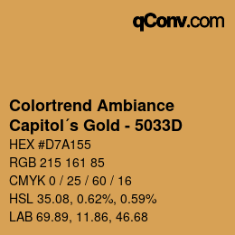 カラーコード: Colortrend Ambiance - Capitol´s Gold - 5033D | qconv.com