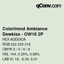 Código de color: Colortrend Ambiance - Dewkiss - OW16 2P | qconv.com