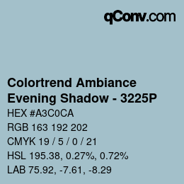 カラーコード: Colortrend Ambiance - Evening Shadow - 3225P | qconv.com