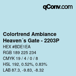Código de color: Colortrend Ambiance - Heaven´s Gate - 2203P | qconv.com