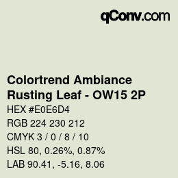 カラーコード: Colortrend Ambiance - Rusting Leaf - OW15 2P | qconv.com