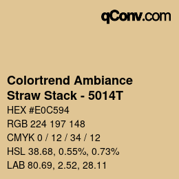 Color code: Colortrend Ambiance - Straw Stack - 5014T | qconv.com