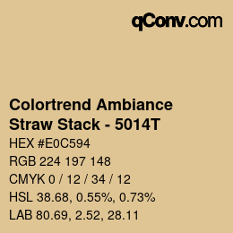 カラーコード: Colortrend Ambiance - Straw Stack - 5014T | qconv.com