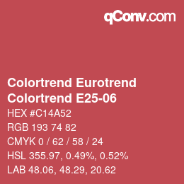 Código de color: Colortrend Eurotrend - Colortrend E25-06 | qconv.com