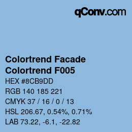 Código de color: Colortrend Facade - Colortrend F005 | qconv.com
