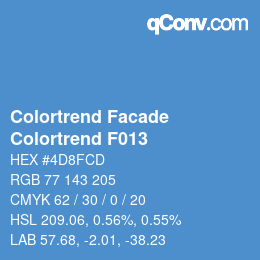 Código de color: Colortrend Facade - Colortrend F013 | qconv.com