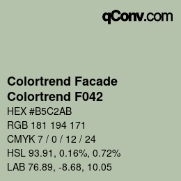 Farbcode: Colortrend Facade - Colortrend F042 | qconv.com