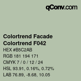 カラーコード: Colortrend Facade - Colortrend F042 | qconv.com