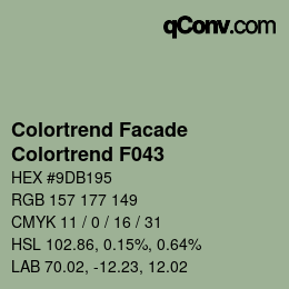 Código de color: Colortrend Facade - Colortrend F043 | qconv.com