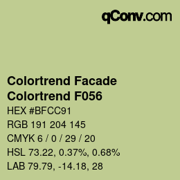Farbcode: Colortrend Facade - Colortrend F056 | qconv.com