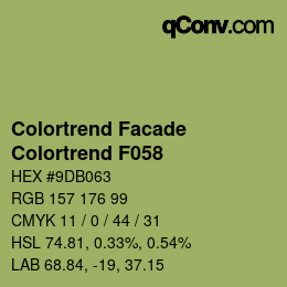 カラーコード: Colortrend Facade - Colortrend F058 | qconv.com