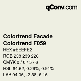 カラーコード: Colortrend Facade - Colortrend F059 | qconv.com