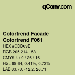 カラーコード: Colortrend Facade - Colortrend F061 | qconv.com