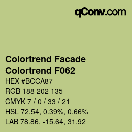 Código de color: Colortrend Facade - Colortrend F062 | qconv.com