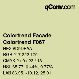 カラーコード: Colortrend Facade - Colortrend F067 | qconv.com