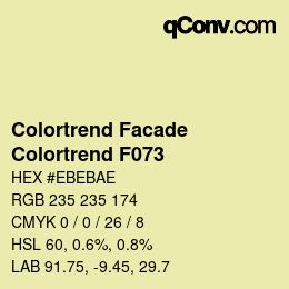 Código de color: Colortrend Facade - Colortrend F073 | qconv.com