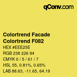 Código de color: Colortrend Facade - Colortrend F082 | qconv.com