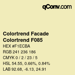 Farbcode: Colortrend Facade - Colortrend F085 | qconv.com