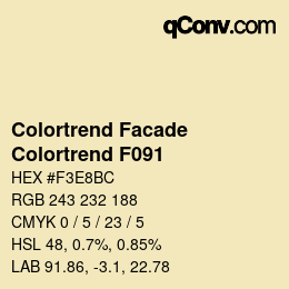 カラーコード: Colortrend Facade - Colortrend F091 | qconv.com