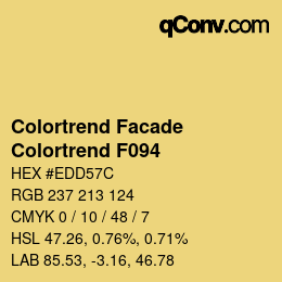 Código de color: Colortrend Facade - Colortrend F094 | qconv.com