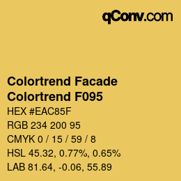 Farbcode: Colortrend Facade - Colortrend F095 | qconv.com