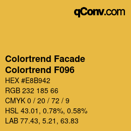 Farbcode: Colortrend Facade - Colortrend F096 | qconv.com