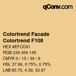 Farbcode: Colortrend Facade - Colortrend F108 | qconv.com