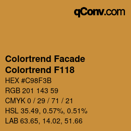 Farbcode: Colortrend Facade - Colortrend F118 | qconv.com