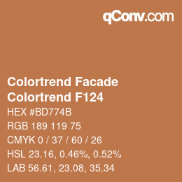 Código de color: Colortrend Facade - Colortrend F124 | qconv.com