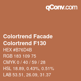 Color code: Colortrend Facade - Colortrend F130 | qconv.com