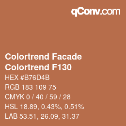 カラーコード: Colortrend Facade - Colortrend F130 | qconv.com